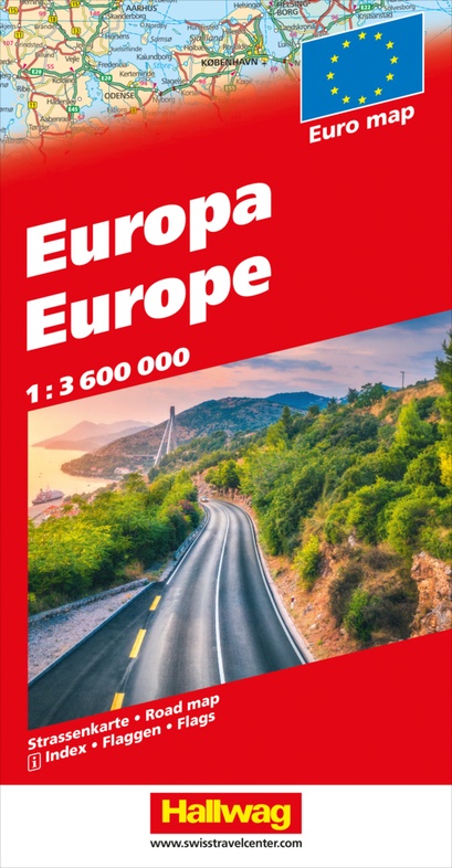 Europa 1:3.600.000 9783828309937  Hallwag   Landkaarten en wegenkaarten Europa