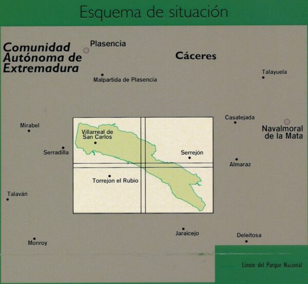 Parque Nacional de Monfrague 1:25.000 9788441665446  CNIG   Wandelkaarten Extremadura