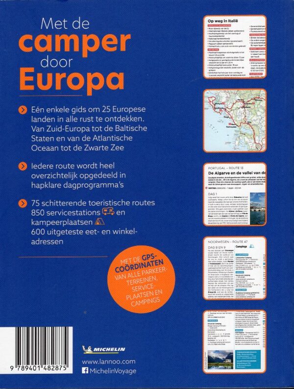 Met de Camper Door Europa | Michelin 9789401482875  Michelin   Op reis met je camper, Reisgidsen Europa