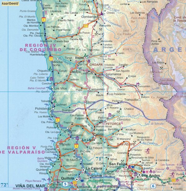 ITM Chili  | landkaart, autokaart 1:1.750.000 9781771291668  International Travel Maps   Landkaarten en wegenkaarten Chili