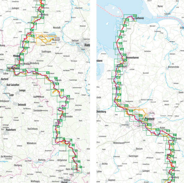 Bikeline Weser-Radweg | fietsgids 9783711100542  Esterbauer Bikeline  Fietsgidsen Bremen, Ems, Weser, Hannover & overig Niedersachsen