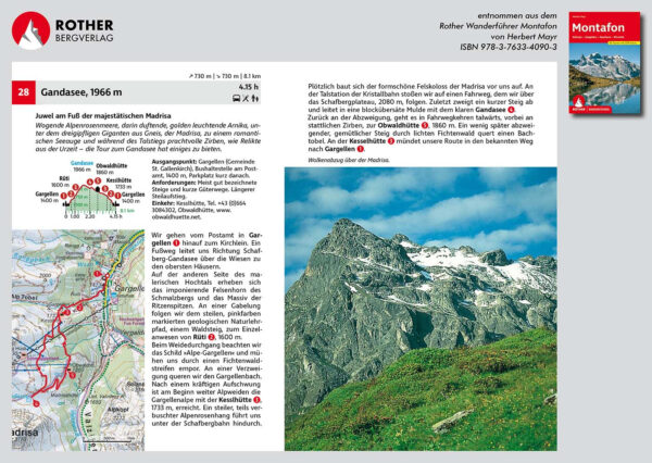 wandelgids Montafon Rother Wanderführer 9783763340903  Bergverlag Rother RWG  Wandelgidsen Vorarlberg