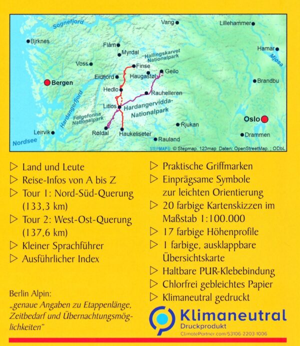 Hardangervidda | wandelgids (Duitstalig) 9783866866966  Conrad Stein Verlag Outdoor - Der Weg ist das Ziel  Wandelgidsen Zuid-Noorwegen