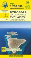 Argo-Saronische Eilanden  overzichtskaart 1:200.000 9789609412599  Anavasi   Landkaarten en wegenkaarten Athene