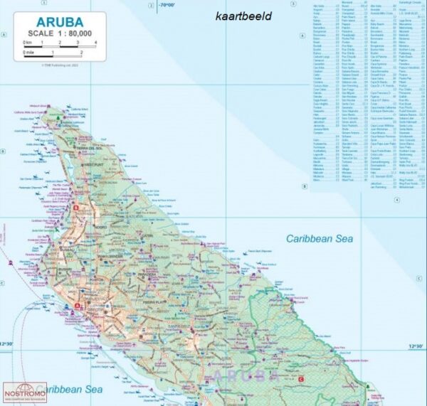 ITM Aruba, Bonaire, Curaçao | landkaart, autokaart 1:80.000 9781771290258  International Travel Maps   Landkaarten en wegenkaarten Aruba, Bonaire, Curaçao