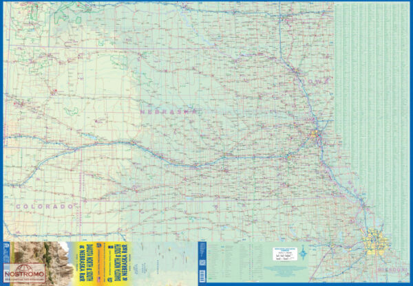 ITM Dakota North & South, Nebraska | landkaart, autokaart 1:900.000 9781771298513  International Travel Maps   Landkaarten en wegenkaarten Grote Meren, Chicago, Centrale VS –Noord