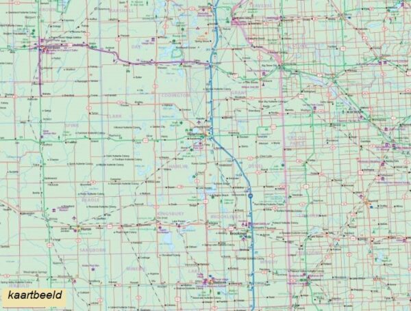 ITM Dakota North & South, Nebraska | landkaart, autokaart 1:900.000 9781771298513  International Travel Maps   Landkaarten en wegenkaarten Grote Meren, Chicago, Centrale VS –Noord