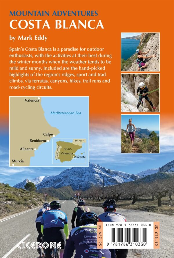 Costa Blanca Mountain Adventures | klimgids / wandelgids 9781786310330 Mark Eddy Cicerone Press   Klimmen-bergsport, Wandelgidsen Costa Blanca, Costa del Azahar, Castellón