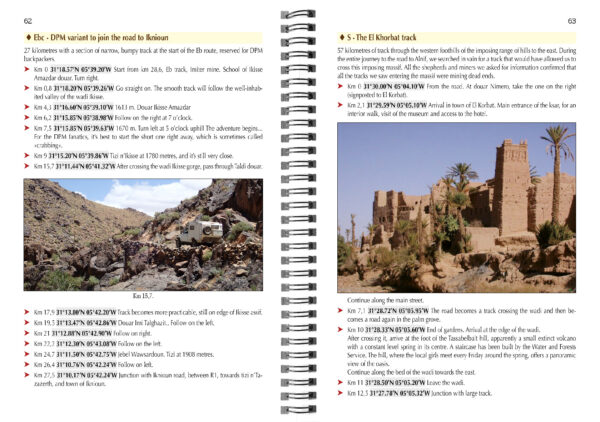 The Sagho Djebel - Moroccan Tracks (roadbook 4x4 guide) 9782864106746 Jacques Gandini & Hoceine Ahalfi Gandini   Reisgidsen Marokko