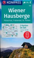 wandelkaart KP-210 Wiener Hausberge | Kompass 9783991213925  Kompass Wandelkaarten Kompass Oostenrijk  Wandelkaarten Oberösterreich, Niederösterreich, Burgenland