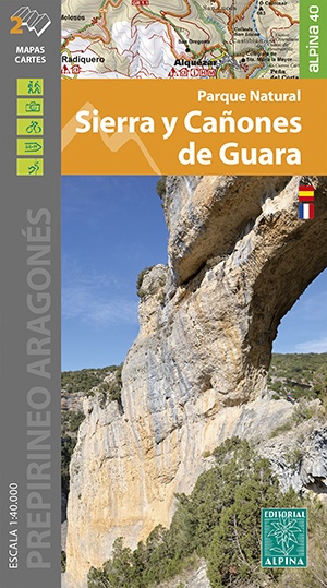 wandelkaart Sierra y Cañones de Guara 9788480909280  Editorial Alpina   Wandelkaarten Catalonië