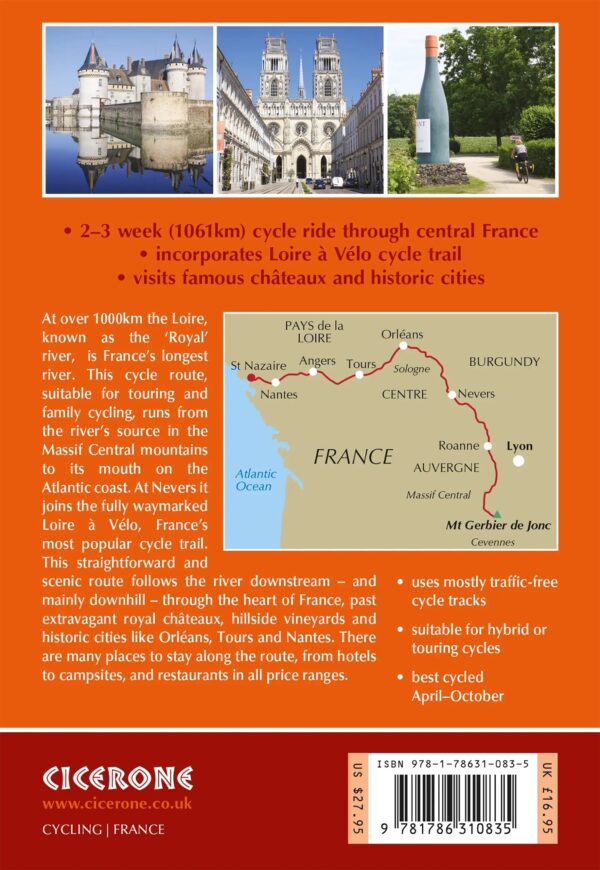 fietsgids The River Loire Cycle Route 9781786310835  Cicerone Press   Fietsgidsen, Meerdaagse fietsvakanties Frankrijk