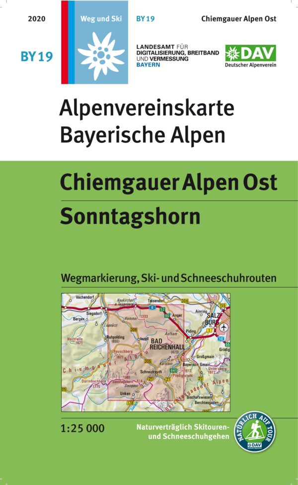 Alpenverein wandelkaart BY-19 Chiemgau-Ost 1:25.000 9783937530970  Deutscher AlpenVerein Alpenvereinskarten  Wandelkaarten Beierse Alpen