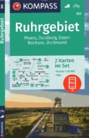 wandelkaart KP-823 Ruhrgebiet 1:35.000 - set van 2 kaarten 9783991214212  Kompass Wandelkaarten Kompass Nordrhein-Westfalen  Wandelkaarten Ruhrgebied