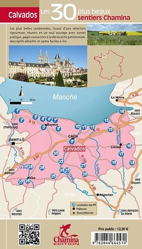wandelgids Calvados 9782844664570  Chamina Guides de randonnées  Wandelgidsen Normandië