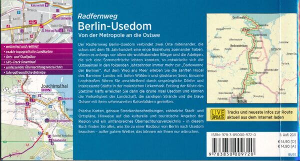 Bikeline Berlin - Usedom Radfernweg | fietsgids 9783850009720  Esterbauer Bikeline  Fietsgidsen Oost-Duitsland
