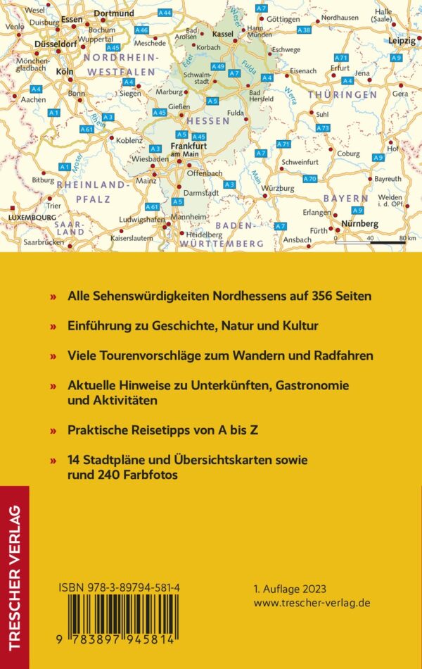 reisgids Nordhessen 9783897945814  Trescher Verlag   Reisgidsen Noord- en Midden-Hessen, Kassel
