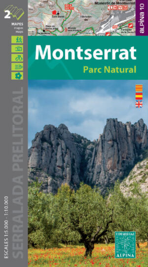wandelkaart Montserrat 1:10.000 9788480908405  Editorial Alpina   Wandelkaarten Catalonië