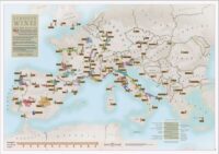 Wijnkaart Europa / European Wines Map: collect & scratch 9781912203628  MAPS International   Wandkaarten, Wijnreisgidsen Europa