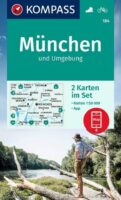 wandelkaart KP-184  München u. Umg. | Kompass 9783991216407  Kompass Wandelkaarten Kompass Oberbayern  Wandelkaarten München en omgeving