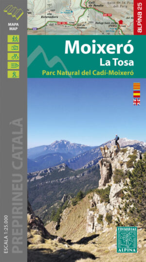 wandelkaart Moixero la Tosa, Parque Nacional Cadi-Moixero 1:25.000 9788480908900  Editorial Alpina   Wandelkaarten Spaanse Pyreneeën