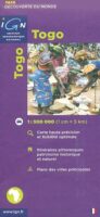 Togo 1:500.000 3282118500215  IGN   Landkaarten en wegenkaarten Togo en Benin