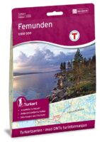 DNT-2559  Femunden kaart wandelkaart 1:100.000 7046660025598  Nordeca Turkart Norge 1:100.000  Wandelkaarten Midden-Noorwegen