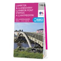 LR-146  Lampeter, Llandovery | topografische wandelkaart 9780319262443  Ordnance Survey Landranger Maps 1:50.000  Wandelkaarten Zuid-Wales, Pembrokeshire, Brecon Beacons