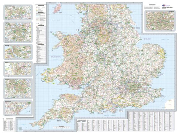 Routeplanner Great Britain 1:550.000 9780319290125  Ordnance Survey   Landkaarten en wegenkaarten Groot-Brittannië