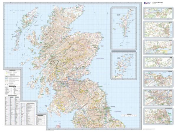 Routeplanner Great Britain 1:550.000 9780319290125  Ordnance Survey   Landkaarten en wegenkaarten Groot-Brittannië