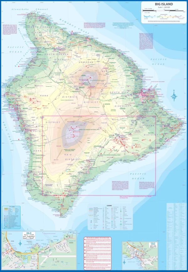 ITM Hawaii Volcanoes National Park & Big Island 1:85.000 / 200.000 9781771293419  International Travel Maps   Wandelkaarten Hawaii