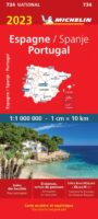 734 Spanje en Portugal Michelin wegenkaart 1:1.000.000 2023 9782067258068  Michelin Michelinkaarten Jaaredities  Landkaarten en wegenkaarten Spanje
