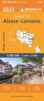 516 Alsace-Lorraine | Michelin  wegenkaart, autokaart 1:200.000 9782067258440  Michelin Regionale kaarten  Landkaarten en wegenkaarten Noordoost-Frankrijk