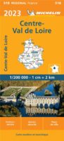 518 Centre | Michelin  wegenkaart, autokaart 1:200.000 9782067258464  Michelin Regionale kaarten  Landkaarten en wegenkaarten Loire & Centre