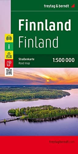 Finland autokaart, wegenkaart 1:500.000 9783707905793  Freytag & Berndt   Landkaarten en wegenkaarten Finland