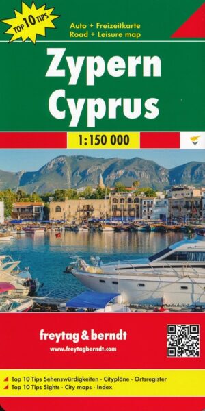 Zypern (Cyprus) | autokaart, wegenkaart 1: 150.000 9783707914115  Freytag & Berndt   Landkaarten en wegenkaarten Cyprus