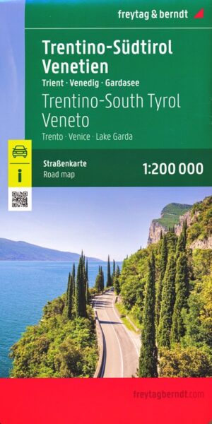 Zuid-Tirol, Trentino, Gardameer, Venetië | autokaart, wegenkaart 1:200.000 9783707921205  Freytag & Berndt   Landkaarten en wegenkaarten Gardameer, Zuid-Tirol, Dolomieten