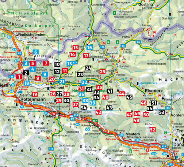 wandelgids Gesäuse - mit Eisenerzer Alpen Rother Wanderführer 9783763346035  Bergverlag Rother RWG  Wandelgidsen Salzburger Land & Stiermarken