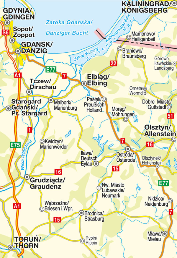 PL-011  West-Ostpreussen 1:200.000 9783931103224  Höfer Verlag   Landkaarten en wegenkaarten Noordoost-Polen met Mazurië