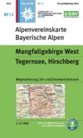 Alpenverein wandelkaart BY-13 Mangfallgebirge West 1:25.000 9783948256142  Deutscher AlpenVerein Alpenvereinskarten  Wandelkaarten Beierse Alpen