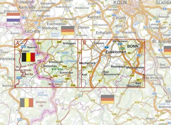 FB-126 National Park Hohe Eifel wandelkaart 1:50.000 9788074454448  Freytag & Berndt Phone Maps  Wandelkaarten Eifel, Wallonië (Ardennen)