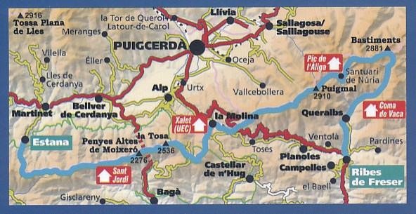 wandelkaart  Muntanyes Màgiques 1:50.000 9788480905329  Editorial Alpina   Wandelkaarten Spaanse Pyreneeën