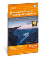 Hardangervidda Vest, Trolltunga & Folgefonna wandelkaart 1:50.000 9789189371538  Calazo Calazo Norge  Wandelkaarten Zuid-Noorwegen
