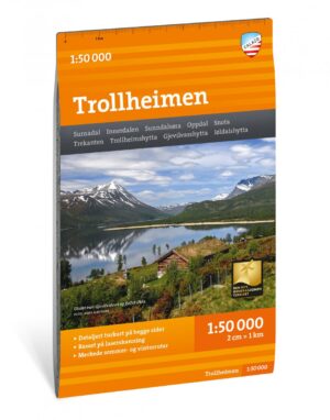 CAL-072  Trollheimen wandelkaart 1:50.000 9789189371620  Calazo Calazo Noorwegen midden  Wandelkaarten Midden-Noorwegen