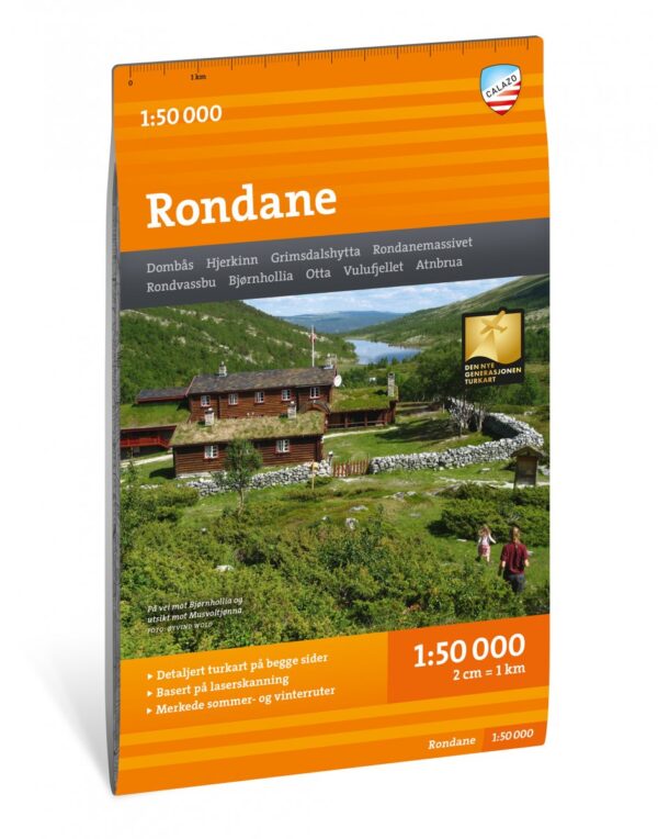 CAL-077  Rondane wandelkaart 1:50.000 9789189371682  Calazo Calazo Noorwegen midden  Wandelkaarten Midden-Noorwegen