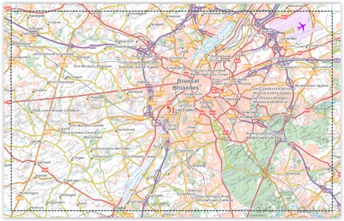 NGI-31  Brussel (topografische kaart 1:50.000) 9789462355620  NGI Belgie 1:50.000  Wandelkaarten Brussel