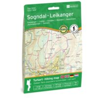 NO-3041 Sogndal - Leikanger | topografische wandelkaart 1:50.000 7046660030417  Nordeca Topo 3000  Wandelkaarten Midden-Noorwegen, Zuid-Noorwegen