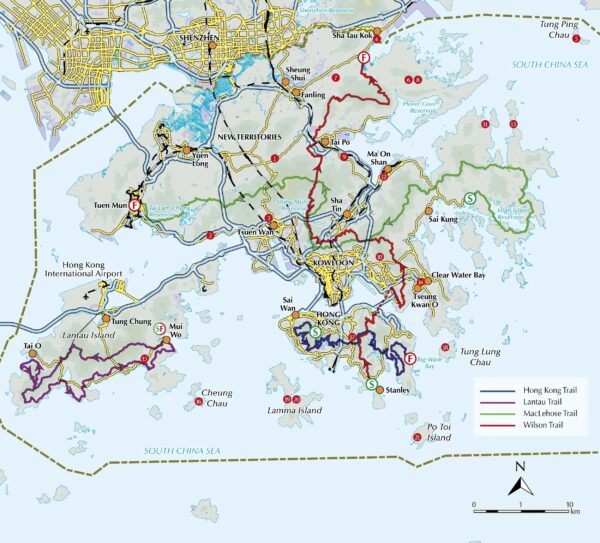 Hiking in Hong Kong 9781786310514  Cicerone Press   Wandelgidsen Hongkong & ZO-China