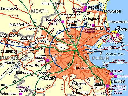 DM-50  Dublin City and District | wandelkaart 9781912140336  Ordnance Survey Ireland Discovery Maps 1:50.000  Wandelkaarten Dublin