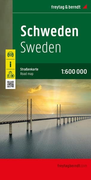 Zweden | autokaart, wegenkaart 1:600.000 9783707921687  Freytag & Berndt   Landkaarten en wegenkaarten Zweden
